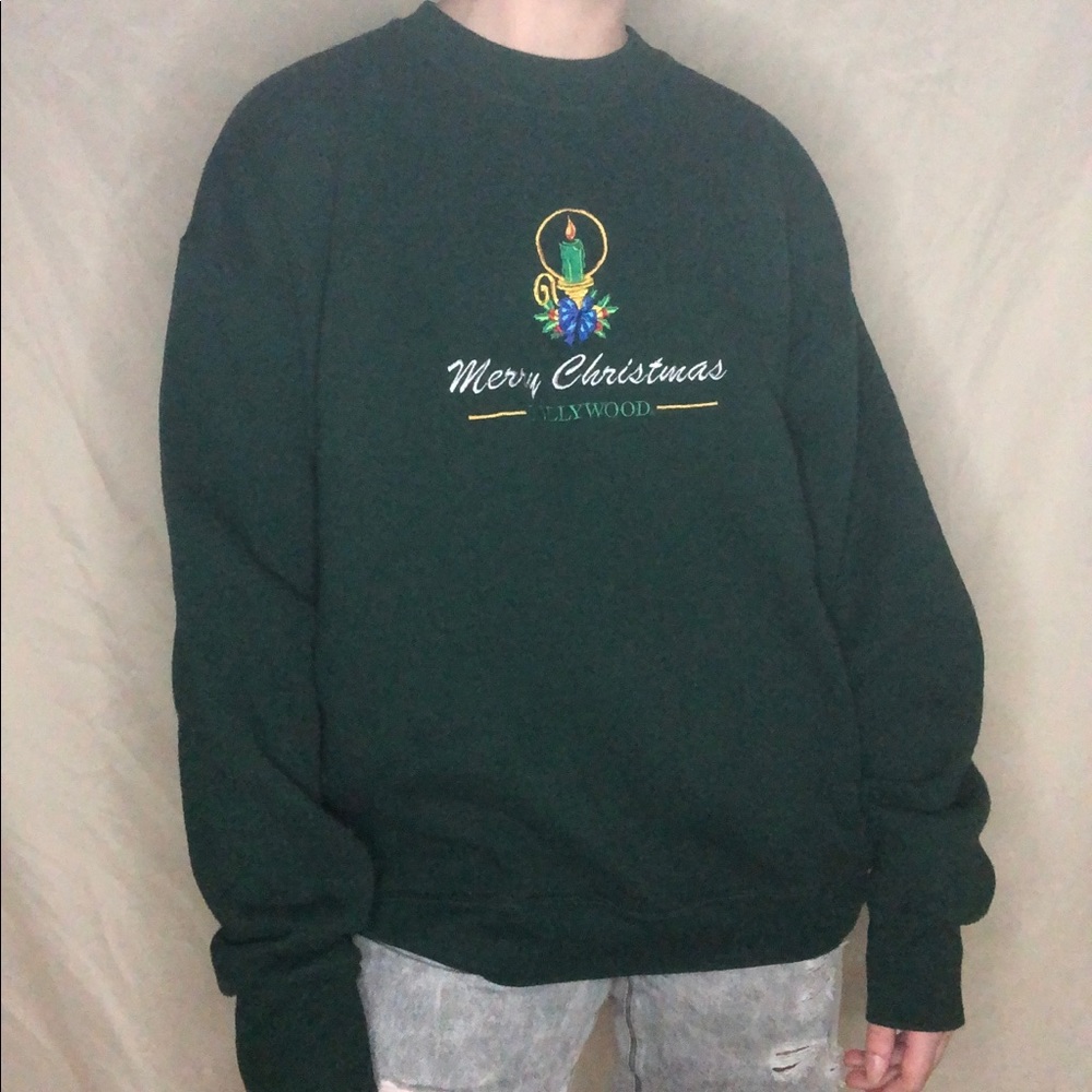 Dollywood Green Christmas Sweatshirt